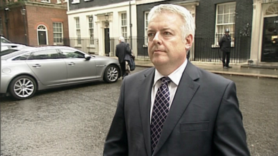 Carwyn Jones outside 10 Downing Street