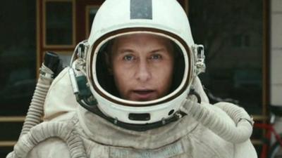 Mark Owen in a spacesuit