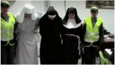 The fake nuns under arrest