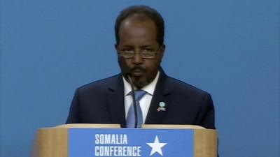 Somalia's President Hassan Sheikh Mohamud