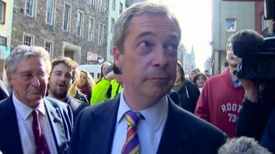 Nigel Farage in Edinburgh