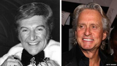 Liberace and Michael Douglas