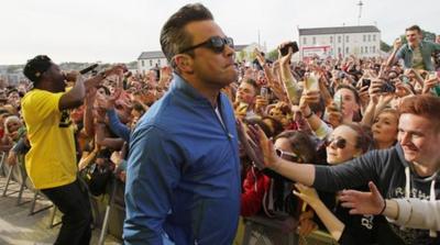 Robbie Williams and Dizzee Rascal