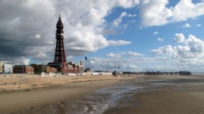 A Blackpool beach