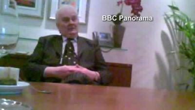 Lord Laird filmed by the Panorama undercover team