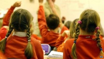 Children in a classroom