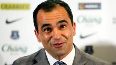 Everton boss Roberto Martinez