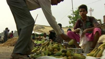 Food being sold on street