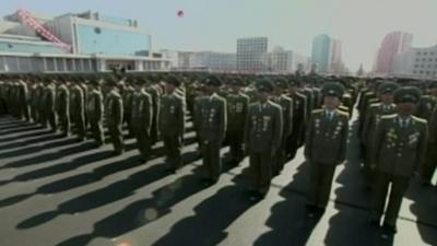 North Korean service people