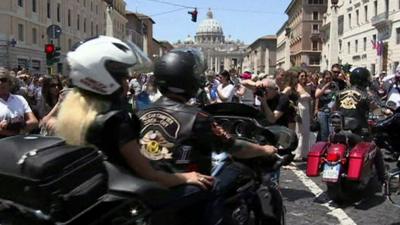 Bikers in Rome