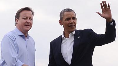 David Cameron, Barrack Obama