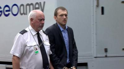 Jeremy Forrest arriving at court