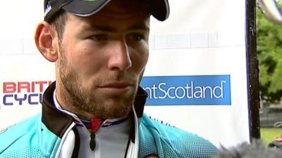 National Road Race champion Mark Cavendish