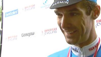 National Road Race bronze medal winner David Millar