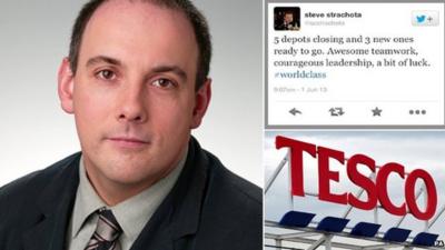 Robert Halfon and the Tesco director's tweet