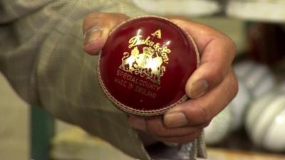 Ashes cricket ball