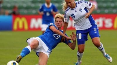 Italy's Cecilia Salvai (left) and Finland's Emmi Alanen