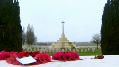 Flanders war cemetery