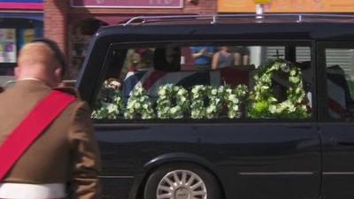 Lee Rigby's cortege passed through Bury