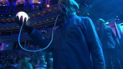 One of the Doctor Who monsters at the BBC Proms at the Royal Albert Hall