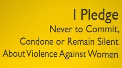 Domestic violence pledge