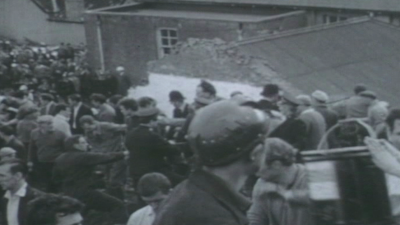 Rescuers at Aberfan in 1966