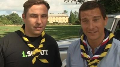 David Walliams and Bear Grylls