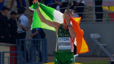 Irish 50km walk gold medallist Robert Hefferman