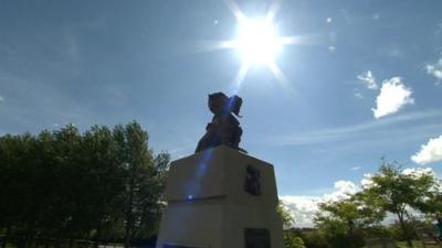 Arboretum Chindits statue