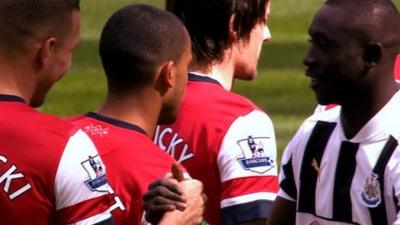 Arsenal meet Newcastle in the Premier League