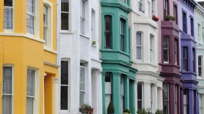 Row of Terraced Houses in West London