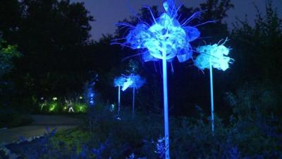 The illuminated gardens at Chaumont