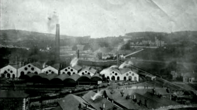 Historic photo of Merthyr Tydfil iron works