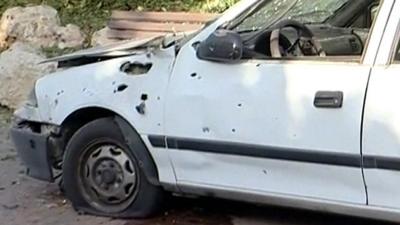 Damaged car