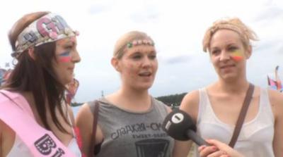 Festival goers