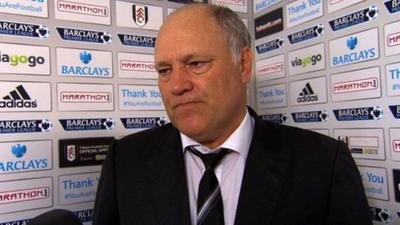 Fulham manager Martin Jol