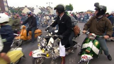 International Scooter Rally on the Isle of Wight