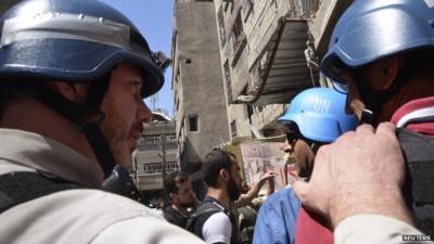 UN inspectors in Syria