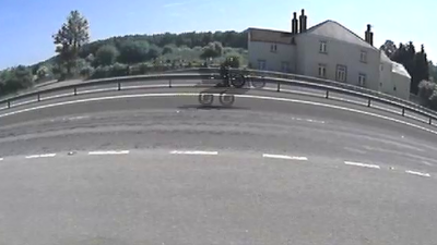 Police footage of Michael Chester performing the wheelie