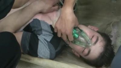 Victim of alleged chemical attack near Damascus