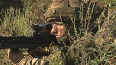 Royal Anglian reservist training in Croatia