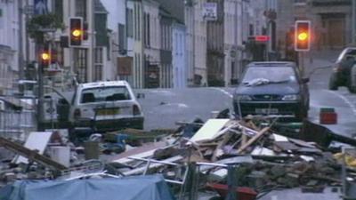 Aftermath of Omagh bombing