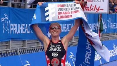 Non Stanford wins London Triathlon