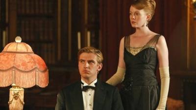 Downton Abbey (seen here are Dan Stevens as Matthew Crawley and Zoe Boyle as Lavinia Swire)
