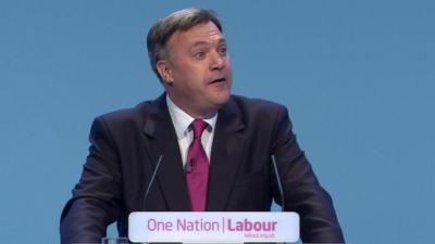 Ed Balls at the Labour 2013 conference