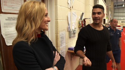 Gabby Logan meets Louis Smith