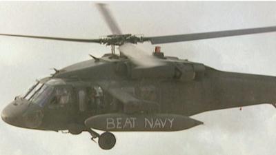 Blackhawk helicopter in Somalia