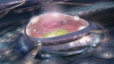 An artistic impression of the Lusail Stadium