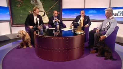 Westminster dogs of the year and owners