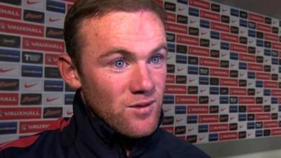 Wayne Rooney talks after England's 4-1 defeat of Montenegro at Wembley